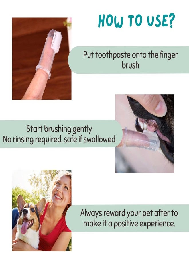 Coco Crush Natural Liquid Toothpaste & Finger Toothbrush Combo for Pets | Coconut Oil, Peppermint Flavour | Fights Plaque & Tartar | 100% Ingestion Safe | For Dogs, Cats, Puppies, Kittens (100ml + Brush) - Image 4